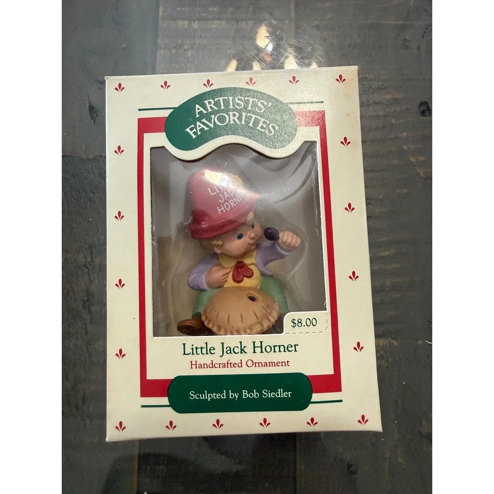 Vintage 1988 Hallmark Little Jack Horner Artists Favorites Ornament Bob Siedler